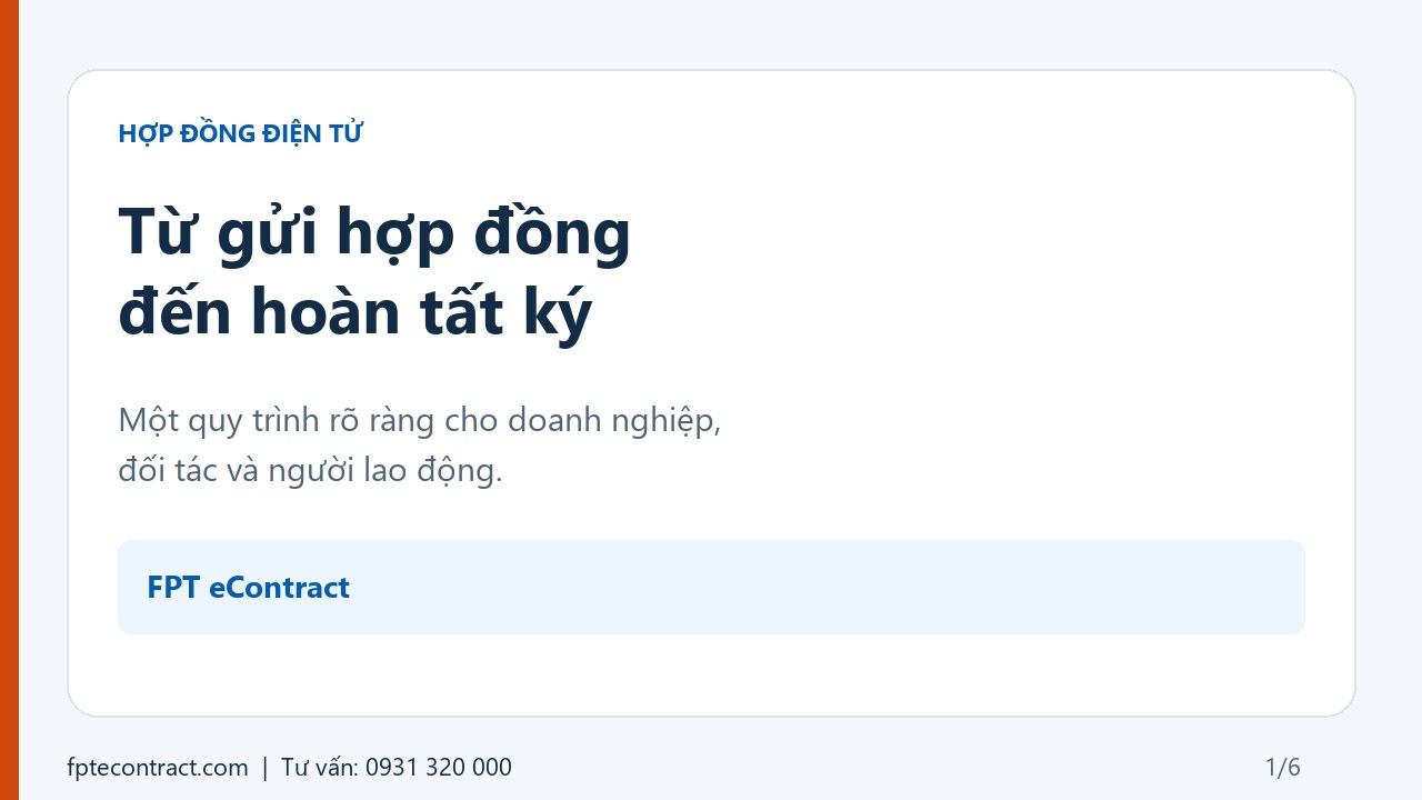 Bắt đầu với FPT eContract